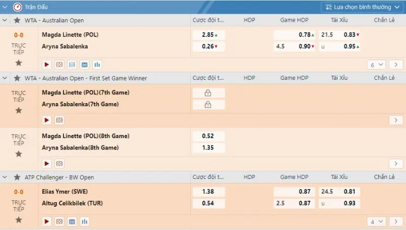 How to bet on Tennis at JeetWin bookmaker